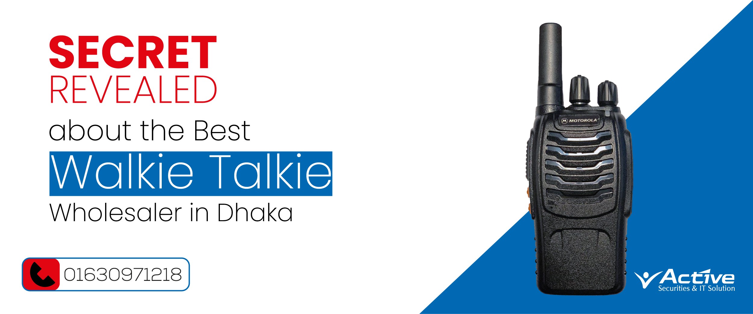Secret Revealed about the Best Walkie Talkie Wholesaler in Dhaka| Authorized Supplier